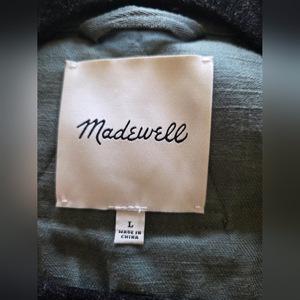 Madewell | Textural Trench Coat, Large - Picture 6 of 14